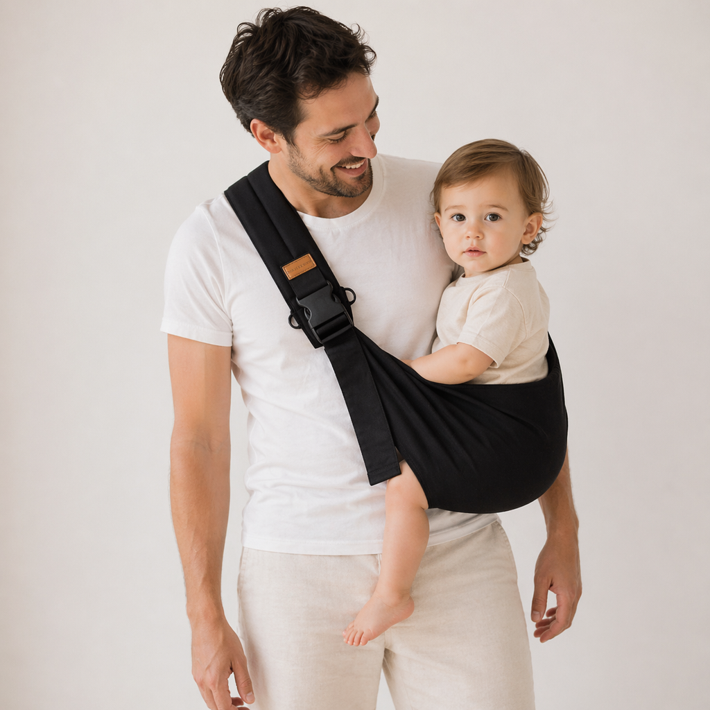 Porte bébé noir 12 mois et plus