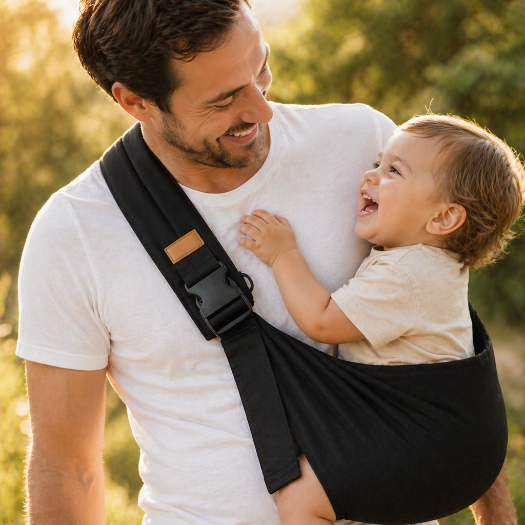 Porte bébé noir 12 mois et plus
