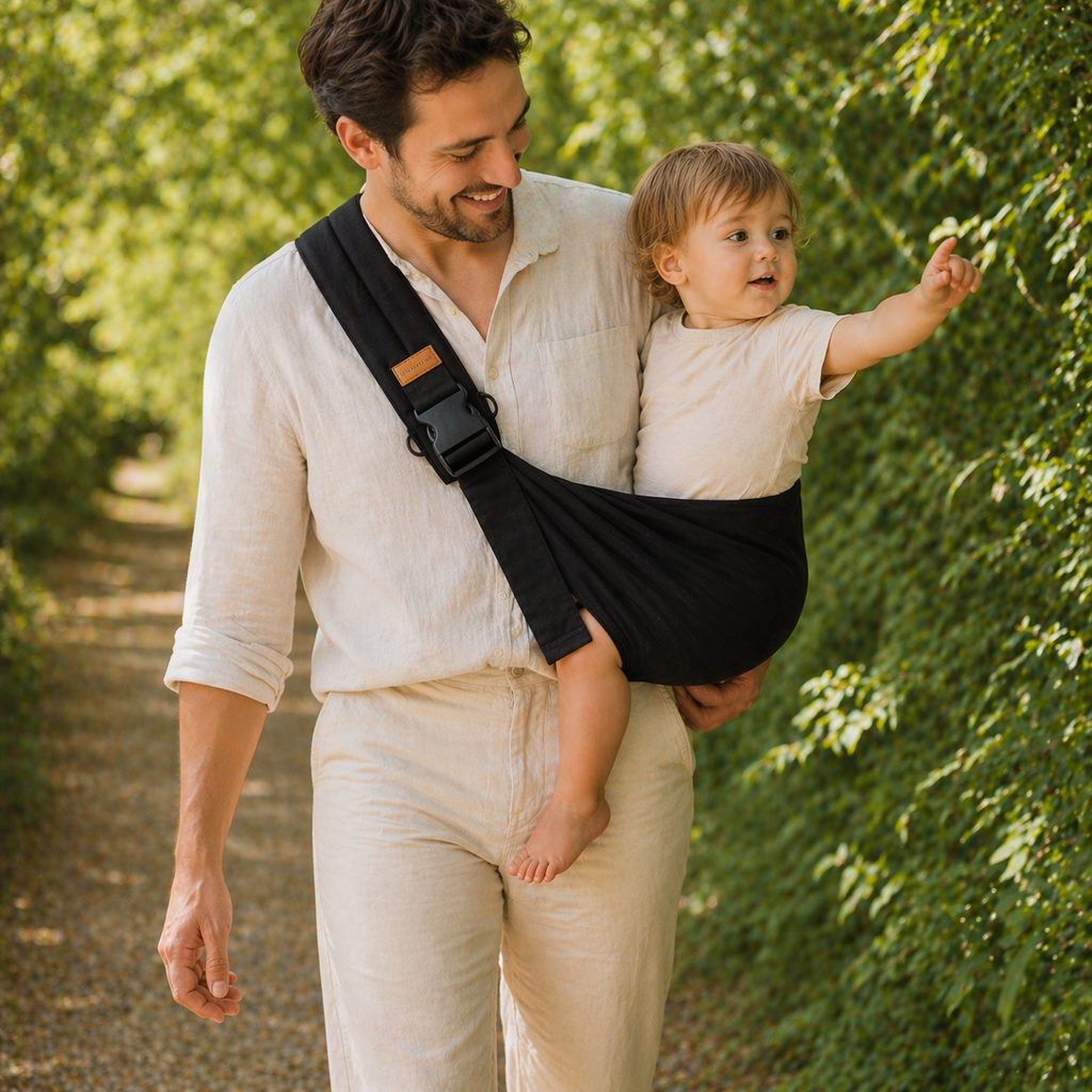 Porte bébé noir 12 mois et plus