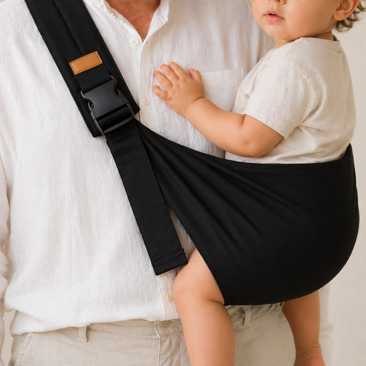Porte bébé noir 12 mois et plus