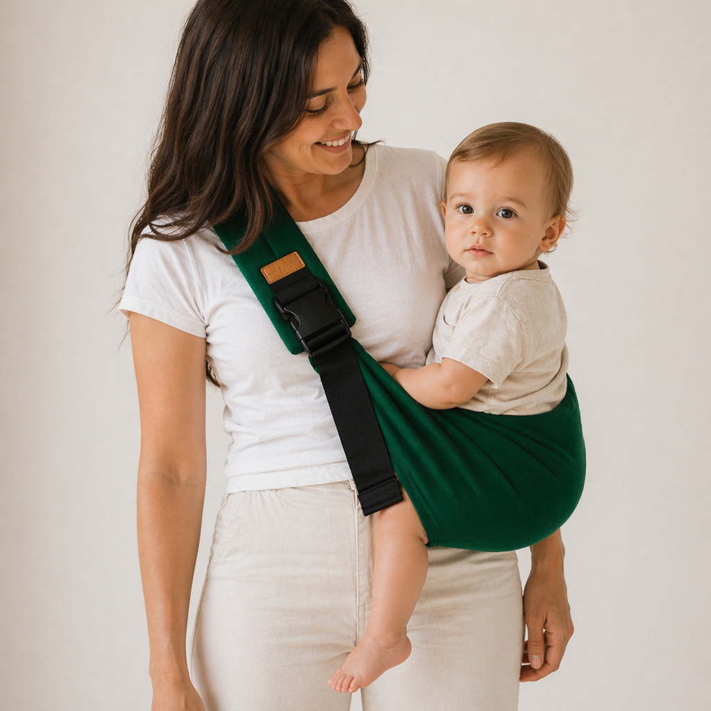 Porte bébé vert 12 mois et plus