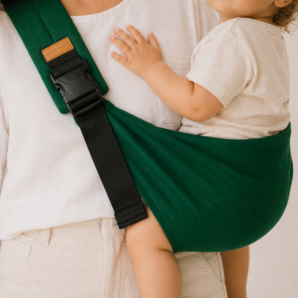 Porte bébé vert 12 mois et plus