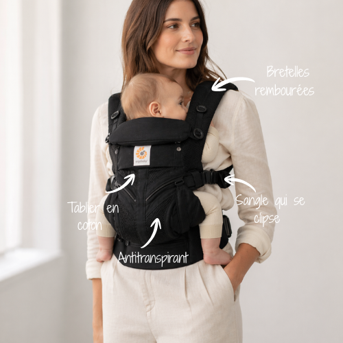Porte bébé noir 3 à 6 mois