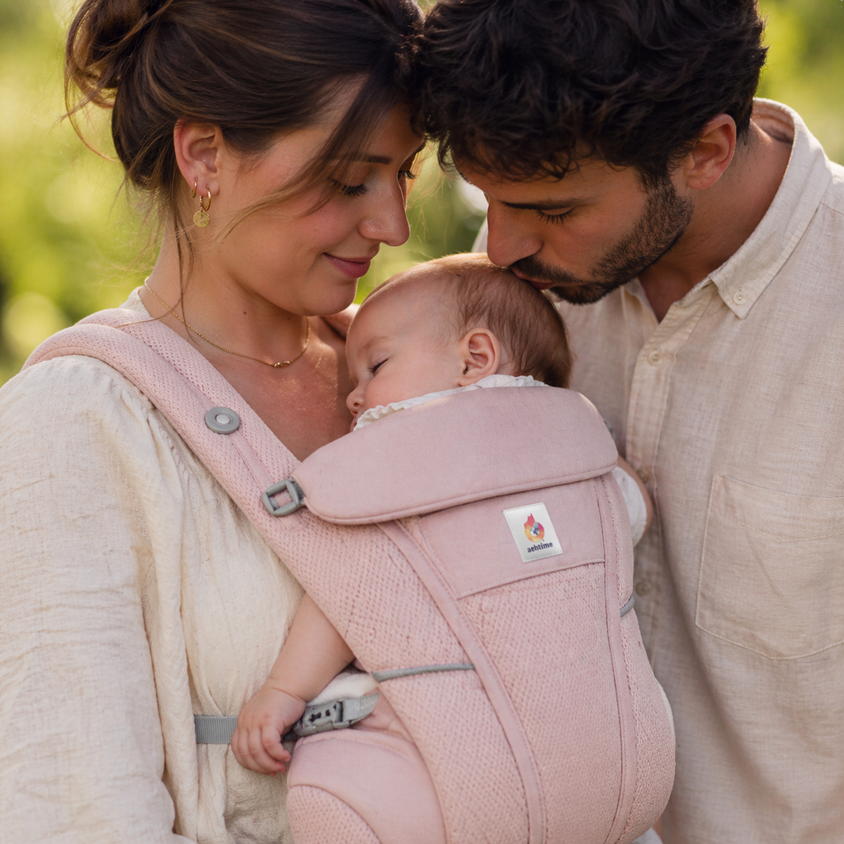 Porte bébé rose 3 à 6 mois