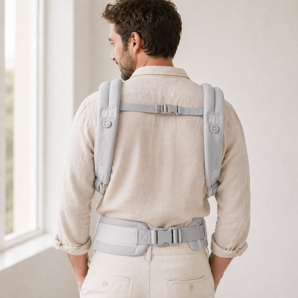 Porte bébé gris 6 à 9 mois