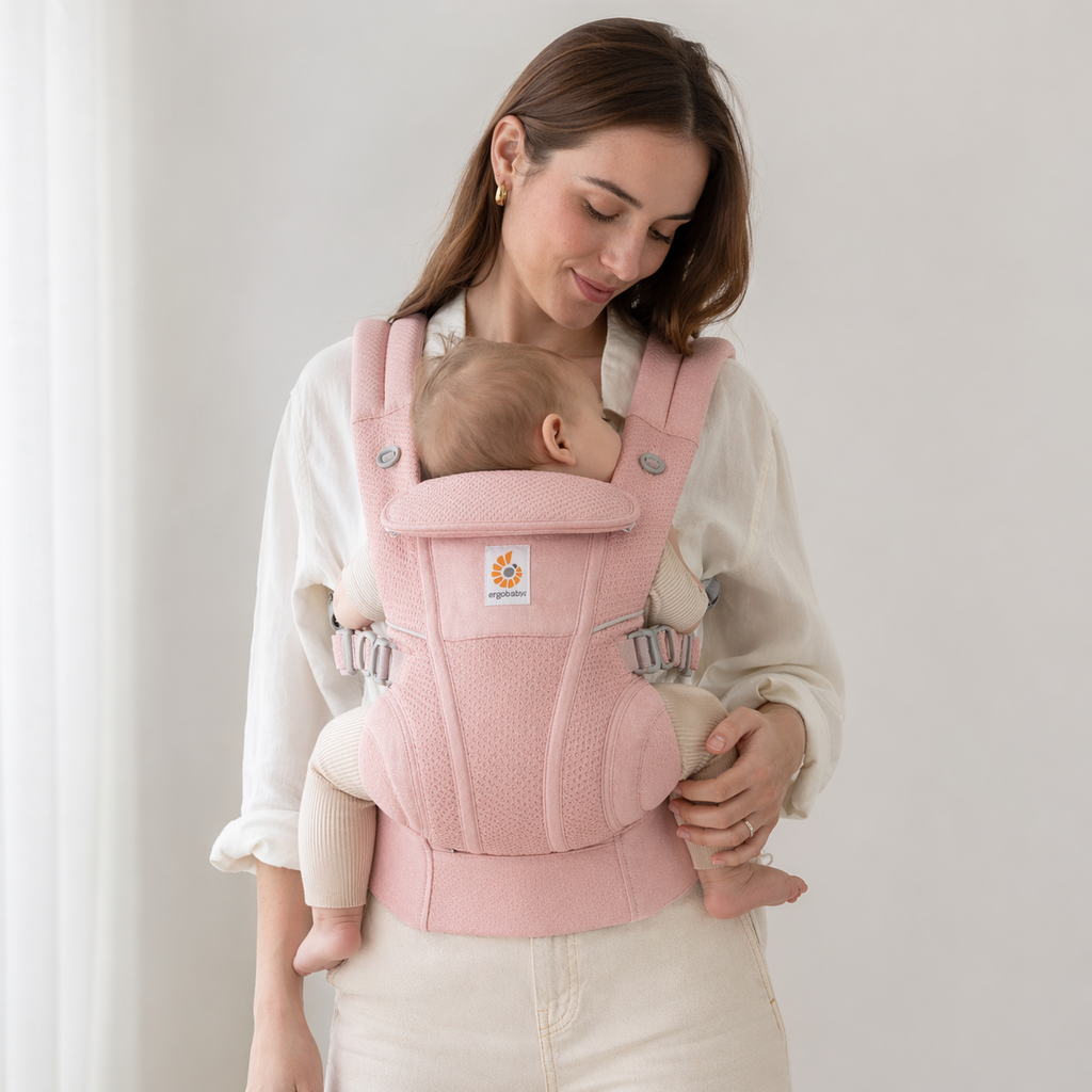 Porte bébé rose 6 à 9 mois