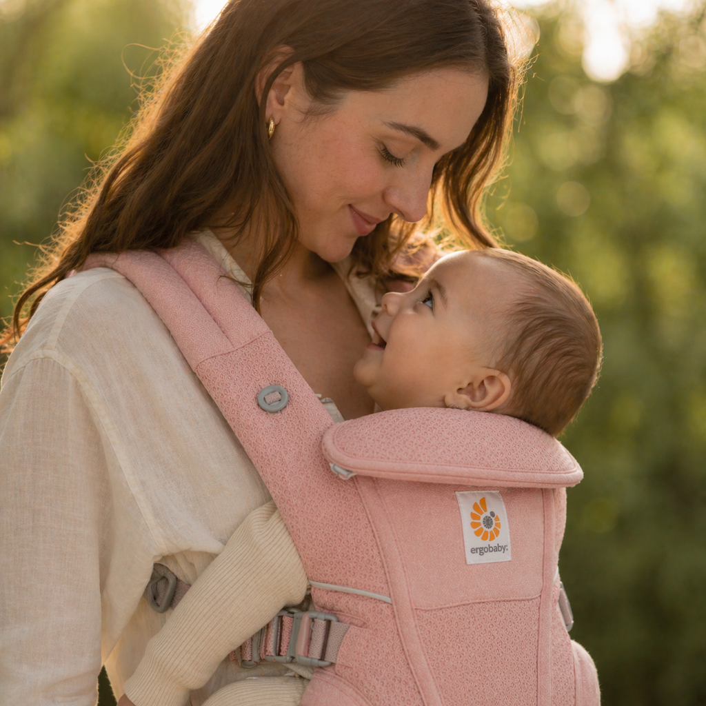 Porte bébé rose 6 à 9 mois