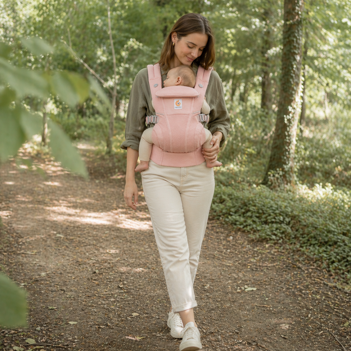 Porte bébé rose 6 à 9 mois