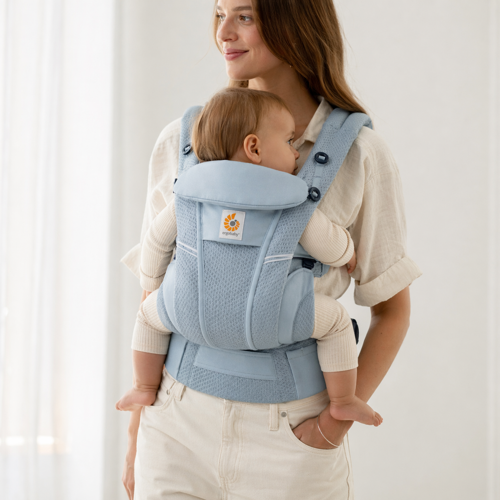 Porte bébé bleu 9 à 12 mois
