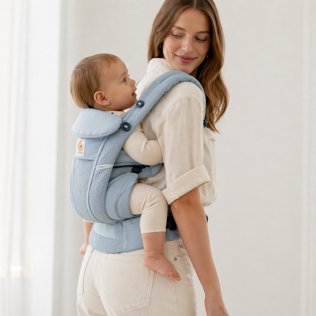 Porte bébé bleu 9 à 12 mois