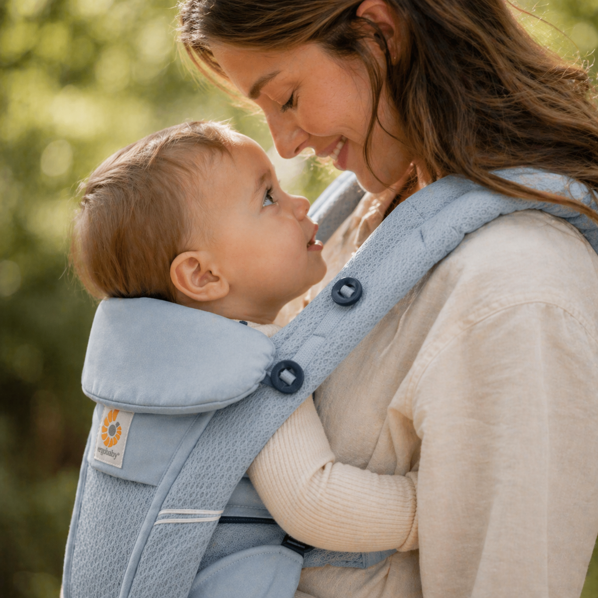 Porte bébé bleu 9 à 12 mois