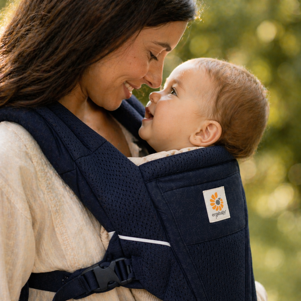 Porte bébé bleu foncé 9 à 12 mois