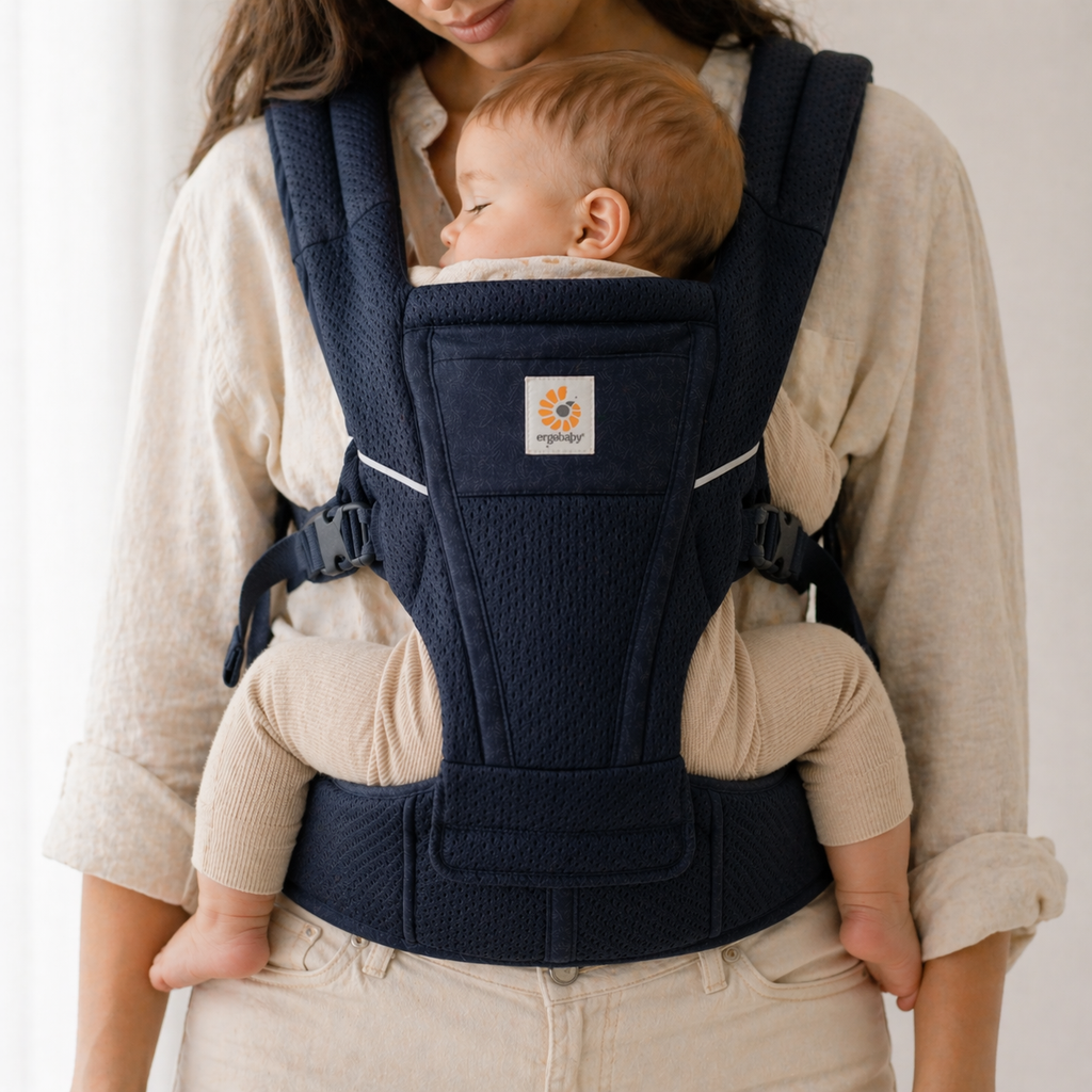 Porte bébé bleu foncé 9 à 12 mois
