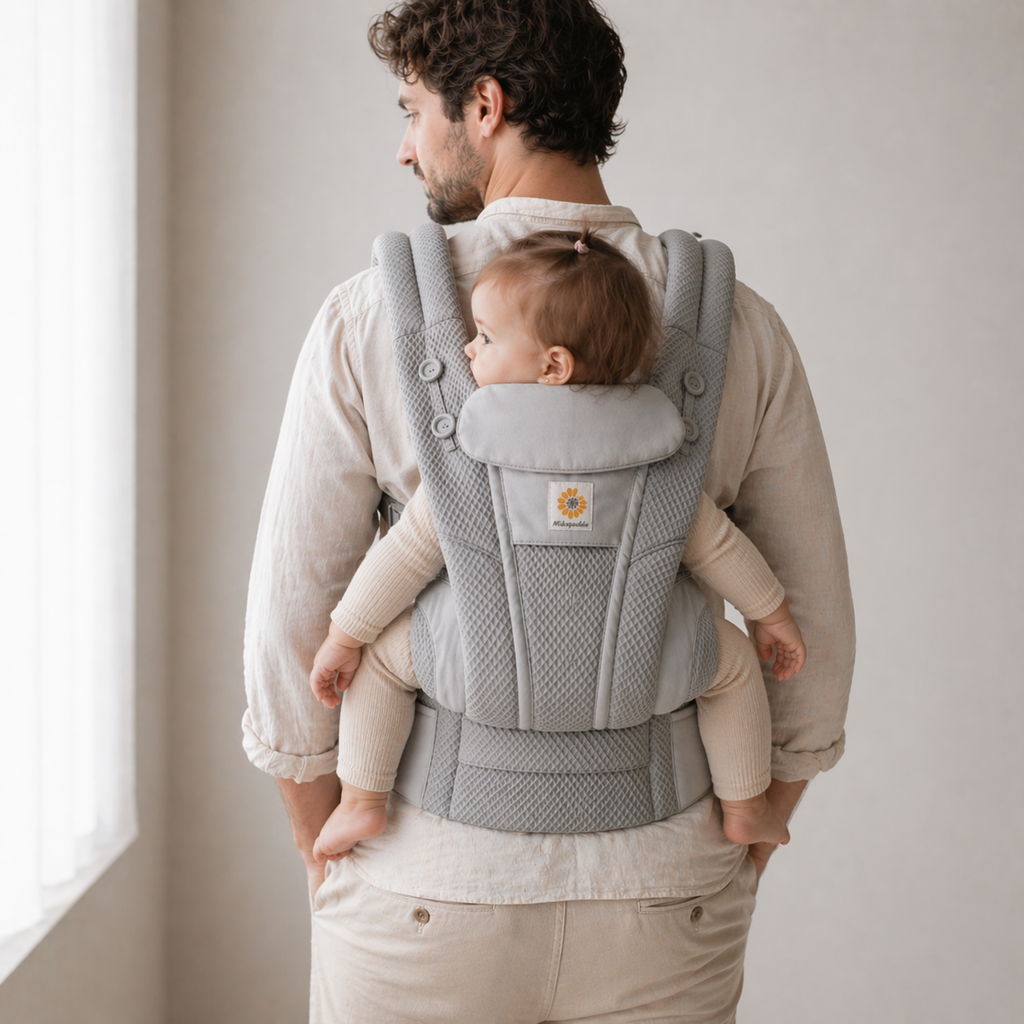 Porte bébé gris 9 à 12 mois