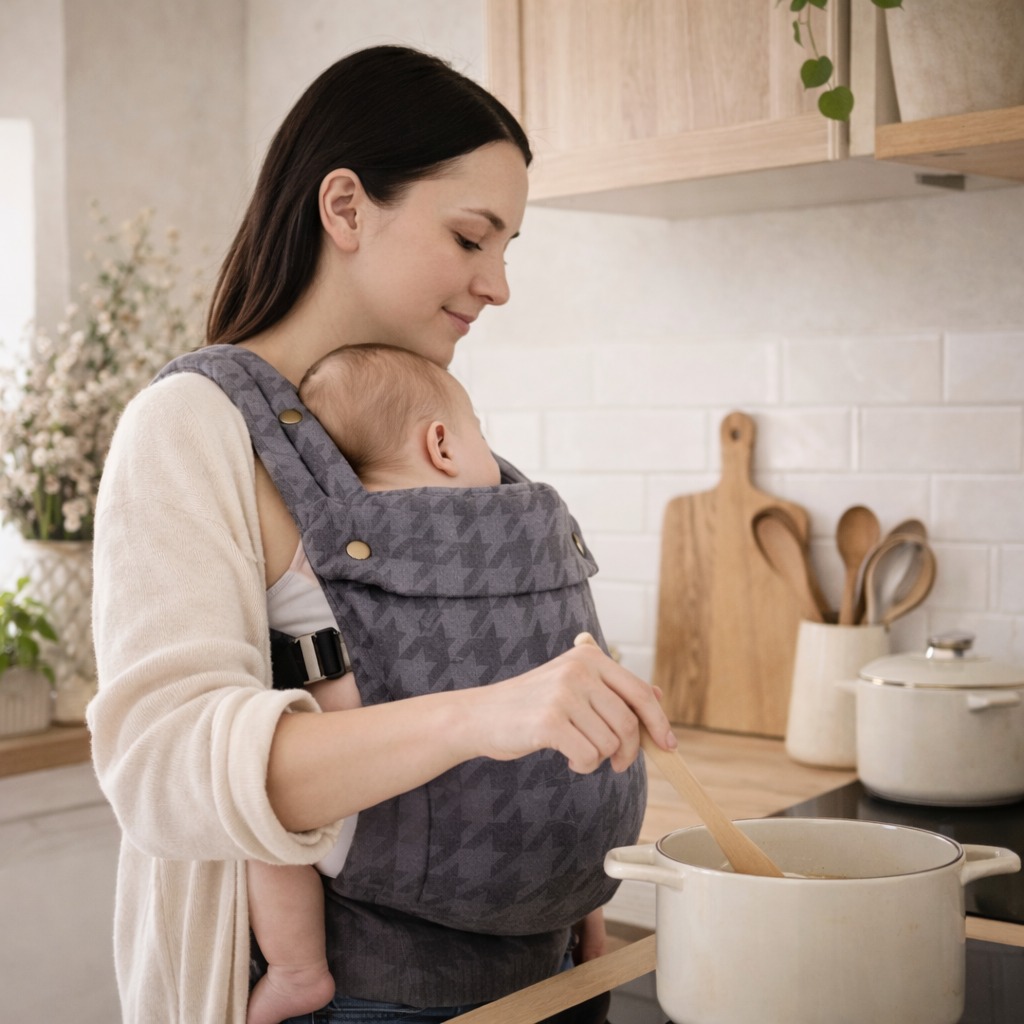 Porte bébé gris 0 à 3 mois
