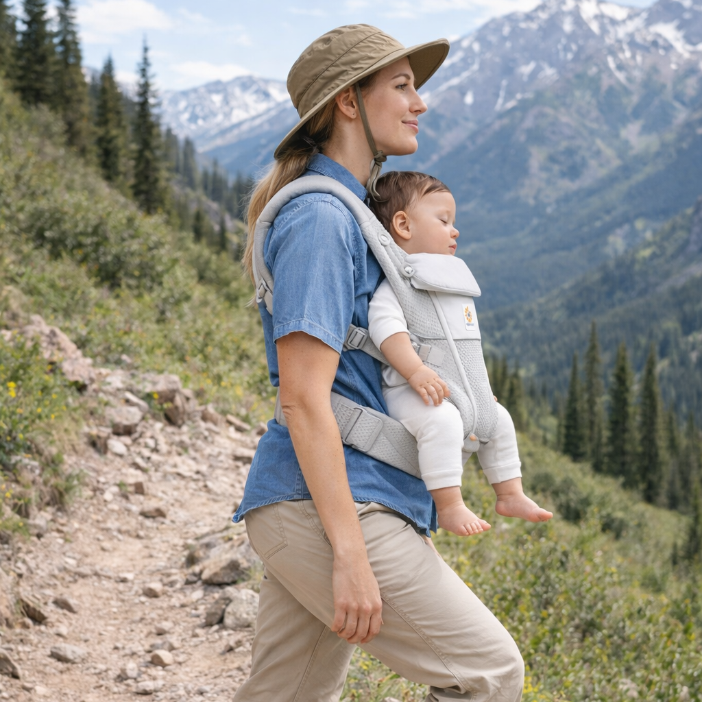 Porte bébé gris 6 à 9 mois