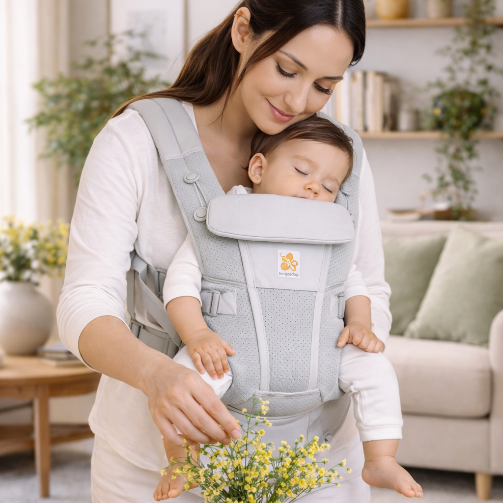 Porte bébé gris 9 à 12 mois